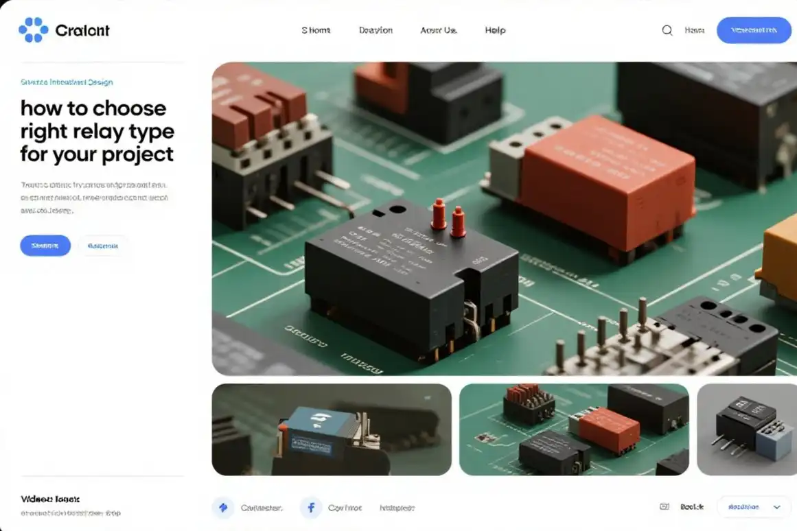 Choose the appropriate relay type Choose the appropriate relay type